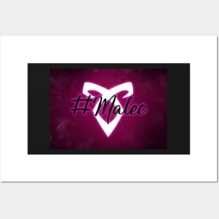 Shadowhunters - #Malec w/ Angelic Rune - Pink Glow Posters and Art